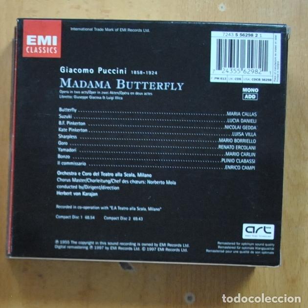 CDs de m&uacute;sica: PUCCINI - MADAMA BUTTERFLY - CD - Foto 2