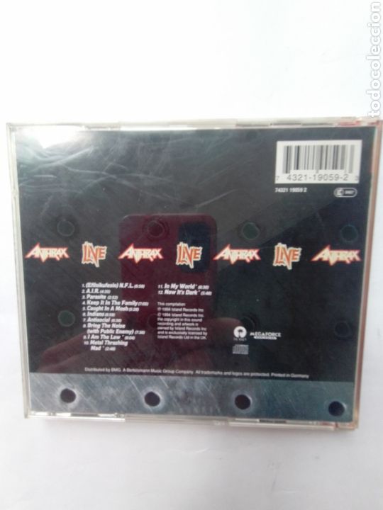 CDs de m&uacute;sica: ANTHRAX - LIVE - THE ISLAND YEARS - 1994 - Foto 2