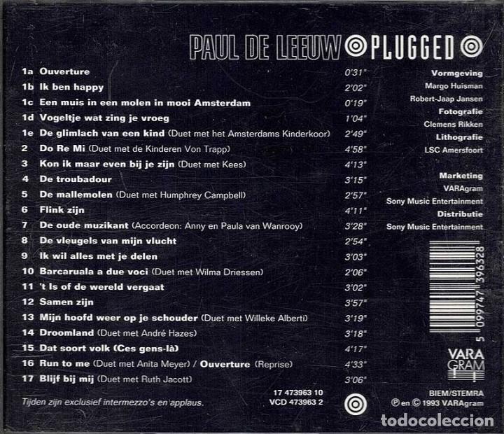CDs de m&uacute;sica: Paul de Leeuw - Plugged. CD - Foto 2