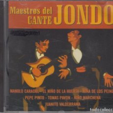 CDs de Música: MAESTROS DEL CANTE JONDO CD 1995 MANOLO CARACOL NIÑO MARCHENA PEPE PINTO NIÑA DE LOS PEINES. Lote 319348398