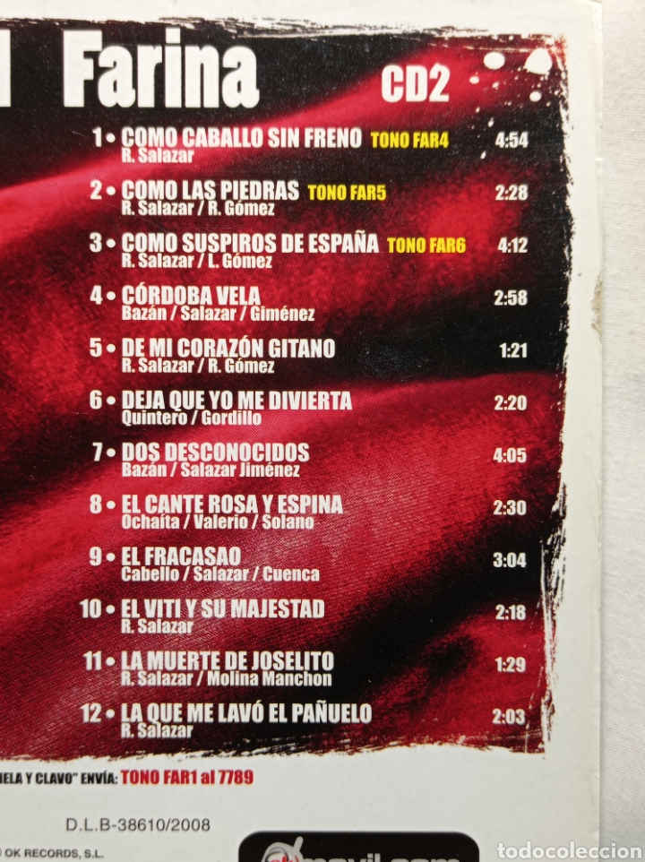 CDs de m&uacute;sica: 2CD RAFAEL FARINA - Foto 3