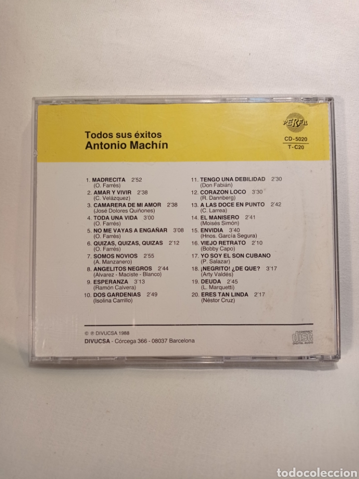 CDs de m&uacute;sica: CD ANTONIO MACH&Iacute;N TODOS SUS &Eacute;XITOS - Foto 2