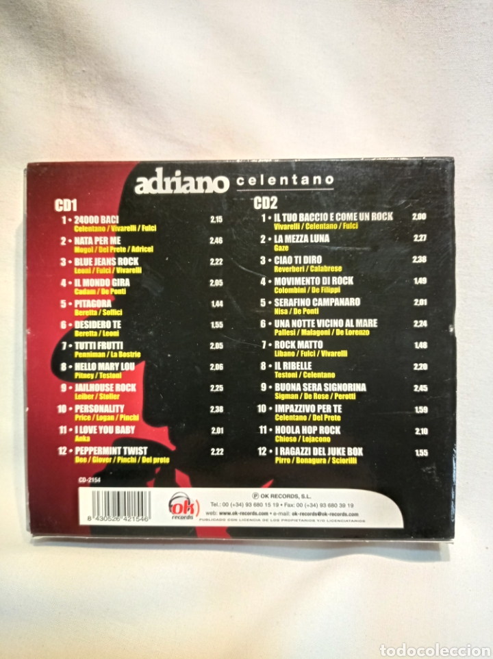 CDs de m&uacute;sica: 2CDS ADRIANO CELENTANO BUEN ESTADO - Foto 2