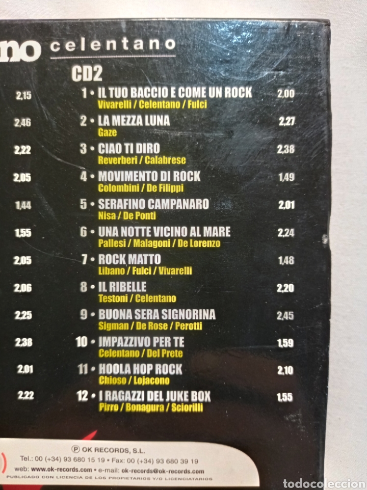 CDs de m&uacute;sica: 2CDS ADRIANO CELENTANO BUEN ESTADO - Foto 4