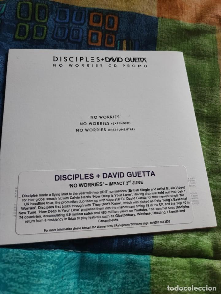 CDs de m&uacute;sica: DISCIPLES + DAVID GUETTA - NO WORRIES (CDR SINGLE PROMO) - Foto 2