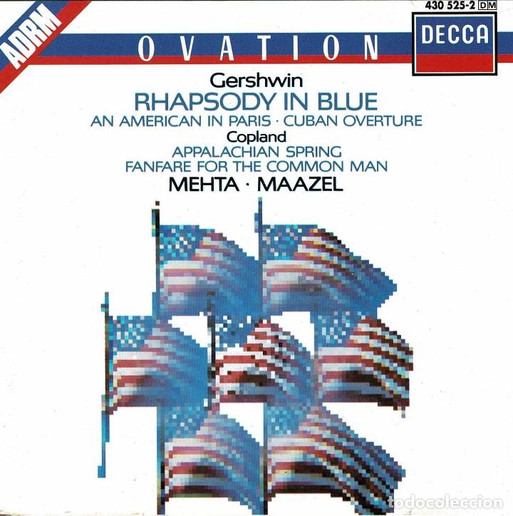 CDs de m&uacute;sica: George Gershwin, Aaron Copland - Ovation. CD - Foto 1