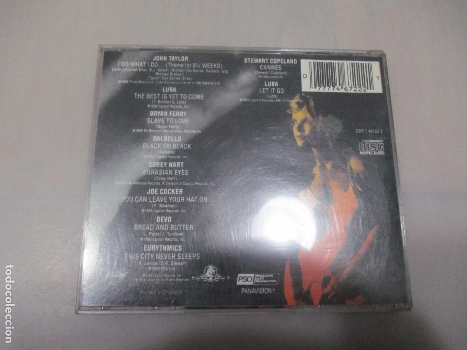 CDs de m&uacute;sica: 9 1/2 Weeks DI3141 - Foto 2