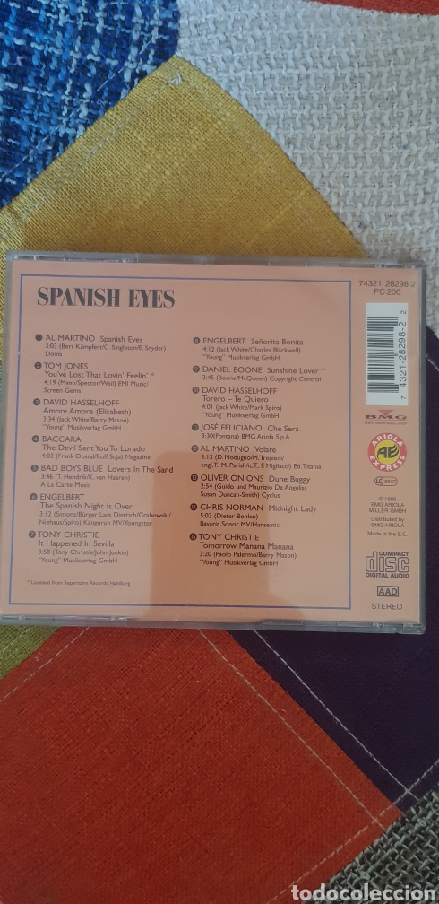 CDs de m&uacute;sica: Cd SPANISH EYES - Foto 2