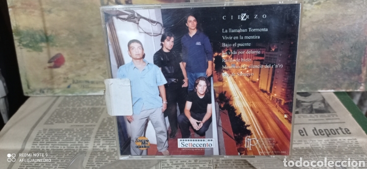CDs de m&uacute;sica: CD - CIERZO - punto de partida - 2001 - Foto 4