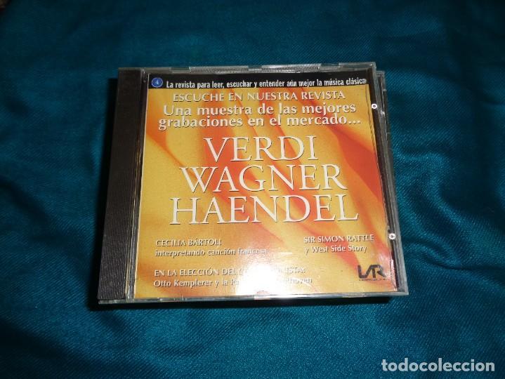 CDs de m&uacute;sica: AUDIOCLASICA. VERDI, WAGNER, HAENDEL .CD. IMPECABLE - Foto 1