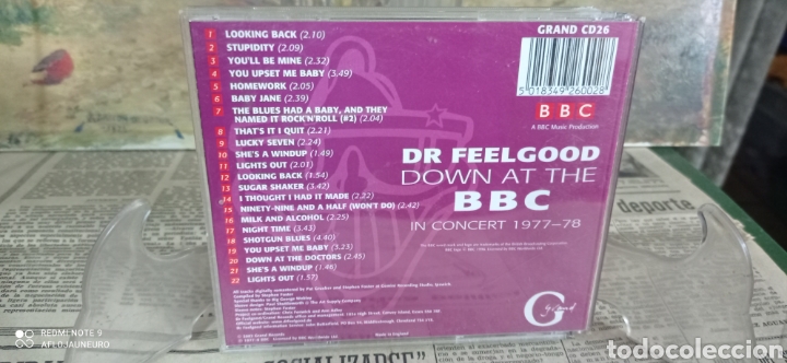 CDs de m&uacute;sica: CD - DR. FEELGOOD - DOWN AT THE BBC IN CONCEDRT 1977-78 - Foto 6