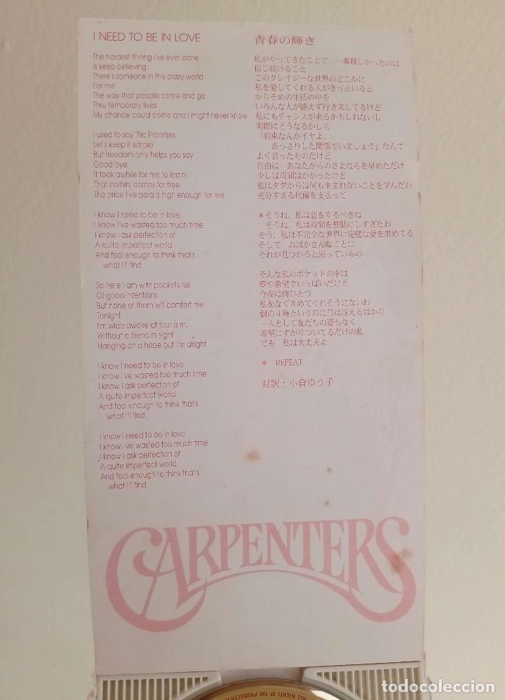 CDs de m&uacute;sica: Mini Disc Carpenters Japon - Foto 3