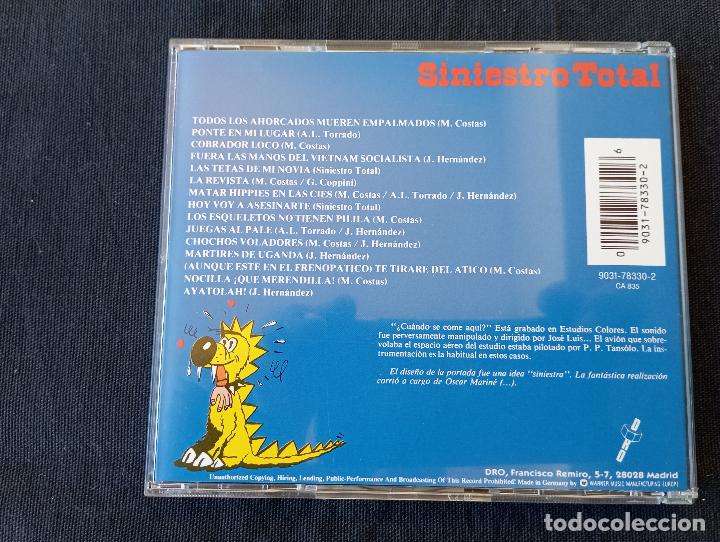CDs de m&uacute;sica: CD - SINIESTRO TOTAL - CUANDO SE COME AQUI? - - Foto 2