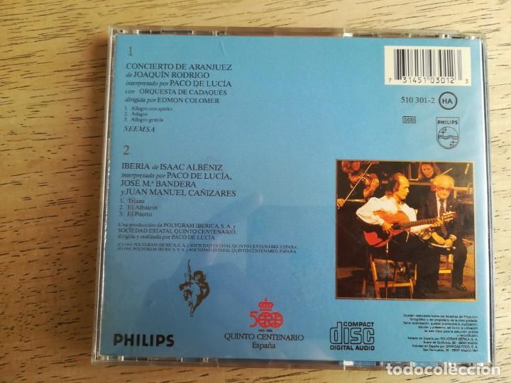 CDs de m&uacute;sica: Paco de Luc&iacute;a. Concierto de Aranjuez. CD - Foto 2