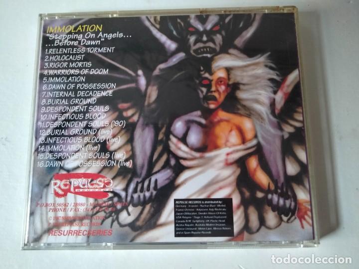 CDs de m&uacute;sica: IMMOLATION STEPPING ON ANGELS... CD REPULSE RECORDS 1995 - Foto 2