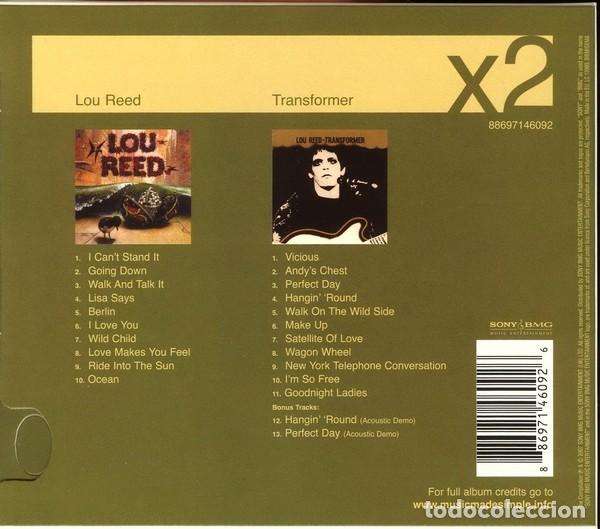 CDs de m&uacute;sica: Lour Reed - Lou Reed + Transformer (2CD) - Foto 2