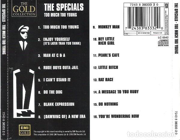 CDs de m&uacute;sica: The Specials - Too Much Too Young - Foto 2