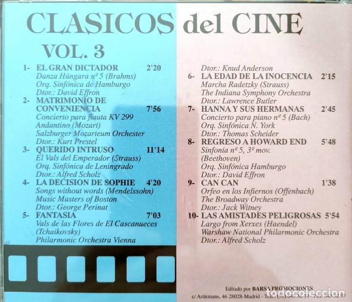 CDs de m&uacute;sica: CLASICOS DEL CINE VOL. 3 - Foto 1