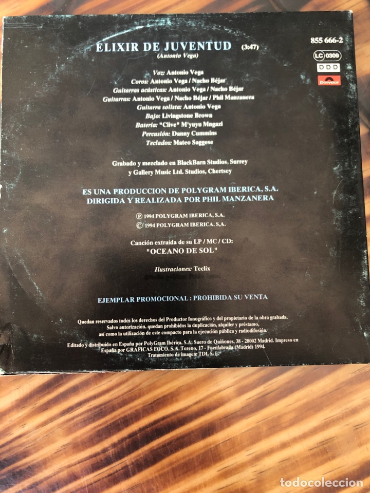 CDs de m&uacute;sica: Antonio Vega - Foto 4