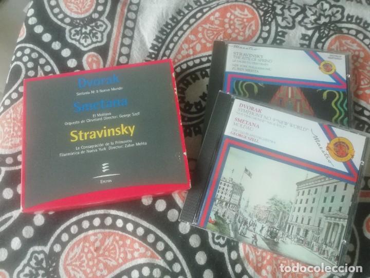 CDs de m&uacute;sica: CD STRAVINSKY / DVORAK / SMETANA- ECROS 1987 2CD - Foto 1