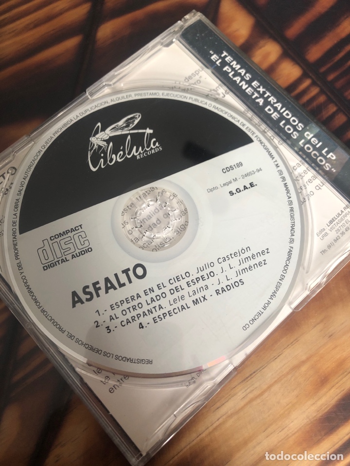 CDs de m&uacute;sica: Asfalto - Foto 3