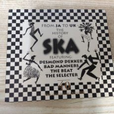 CDs de Música: FROM JA TO UK - THE HISTORY OF SKA - 2 CD - DESMOND DEKKER / BAD MANNERS / SELECTER / INTERN. BEAT. Lote 321261658