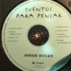 CDs de Música: CD. CUENTOS PARA PENSAR. JORGE BUCAY.. Lote 321286573
