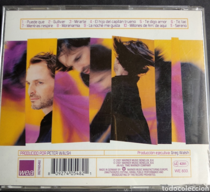 CDs de m&uacute;sica: *BOSE, SERENO, BENELUX, WEA, 2001 - Foto 2