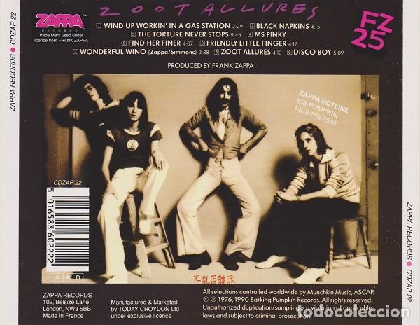CDs de m&uacute;sica: Frank Zappa - Zoot Allures - Foto 2