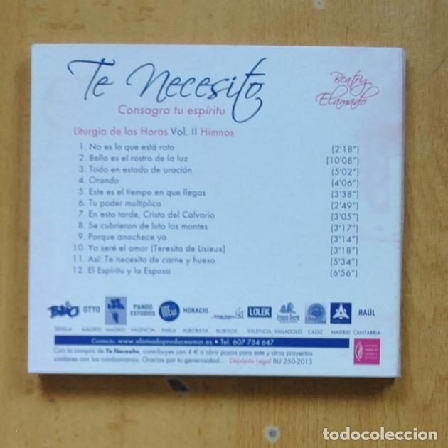 CDs de m&uacute;sica: BEATRIZ ELAMADO - TE NECESITO - CD - Foto 2