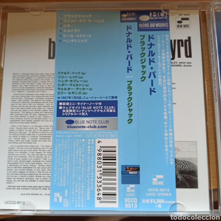 CDs de m&uacute;sica: Donald Byrd &lrm;&ndash; Blackjack (Blue Note, Japan, 2019) - Foto 2