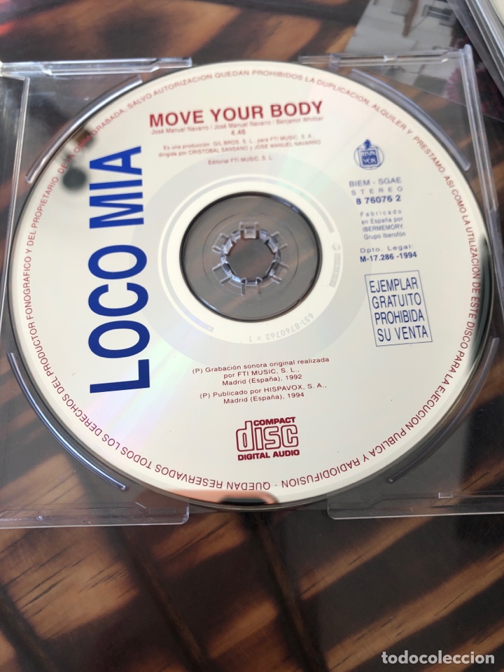 CDs de m&uacute;sica: Loco mia - Foto 3