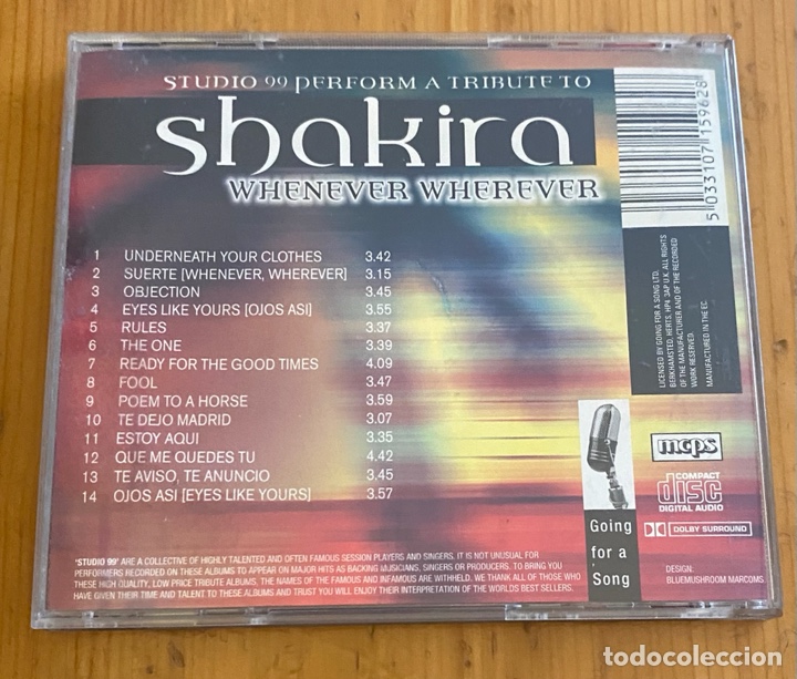 CDs de m&uacute;sica: Shakira . Whenever Whenever - Foto 2