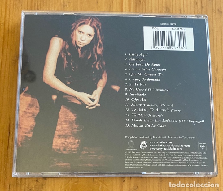 CDs de m&uacute;sica: Shakira . Grandes &Eacute;xitos - Foto 2