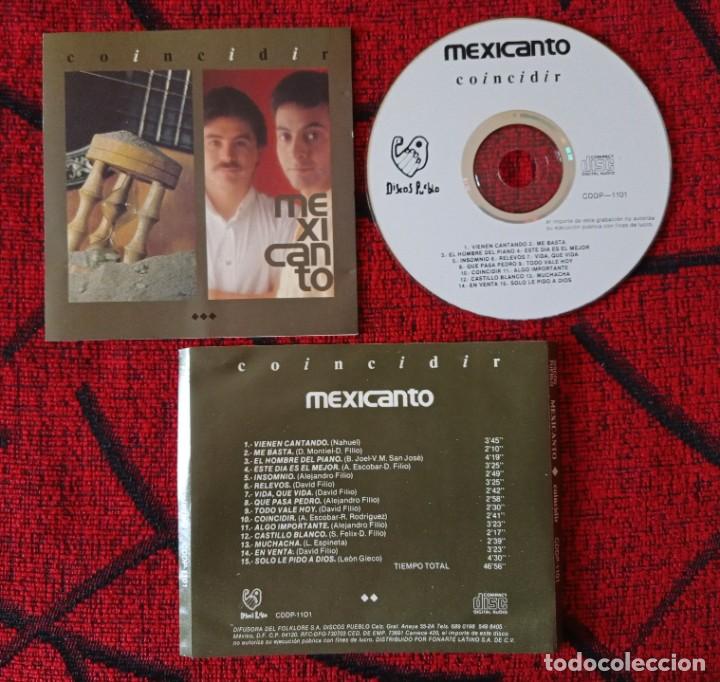 CDs de m&uacute;sica: MEXICANTO ** Coincidir ** CD ORIGINAL MEXICOI - Foto 1