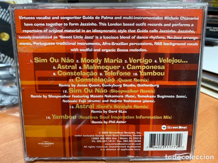 CDs de m&uacute;sica: Jazzinho - Jazzinho (CD) - Foto 2