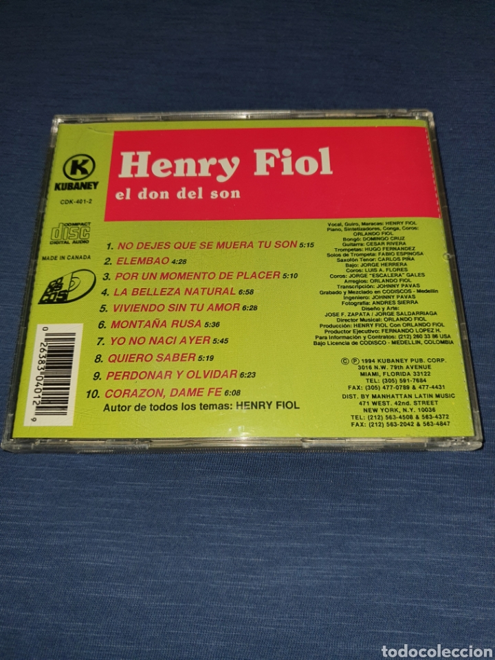 CDs de m&uacute;sica: Henry Fiol El don del son - Foto 3
