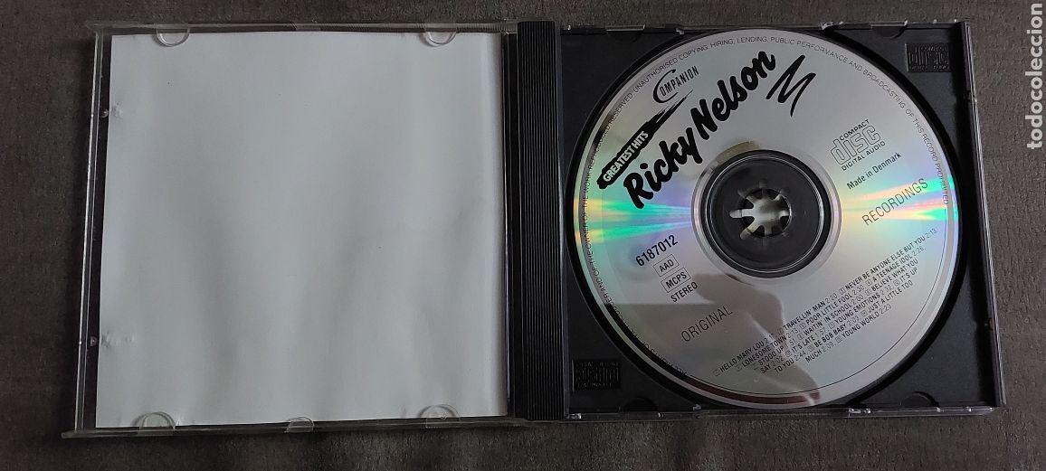 CDs de m&uacute;sica: Cds Ricky Nelson (Greatest Hits) - Foto 3