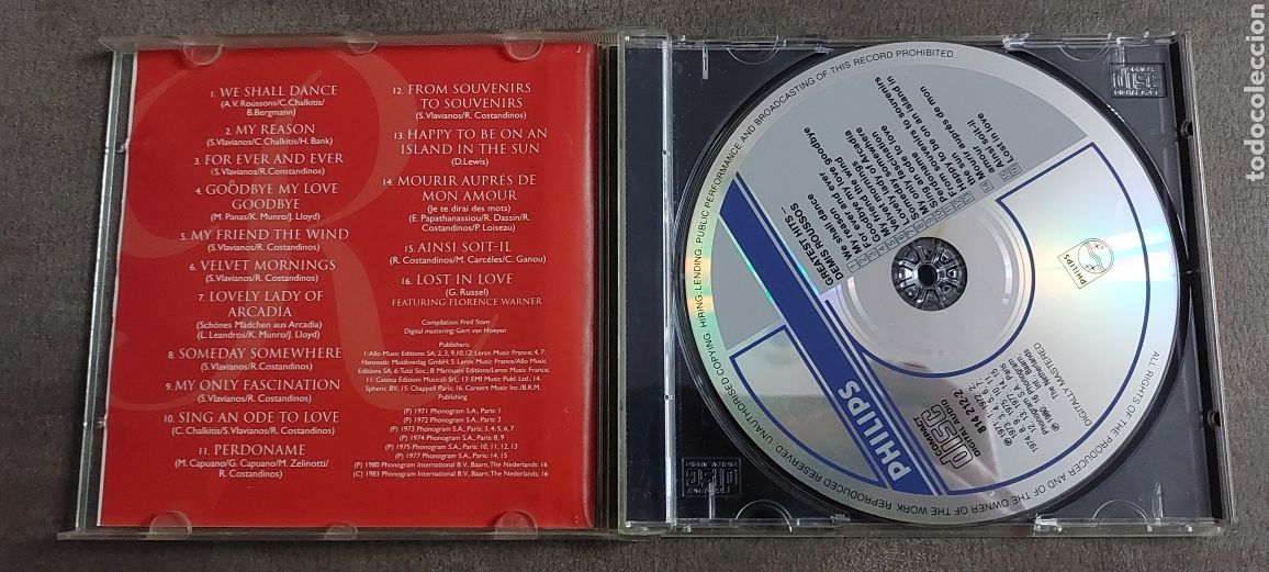 CDs de m&uacute;sica: Cds Demis Roussos (De Beste Sangene) - Foto 3