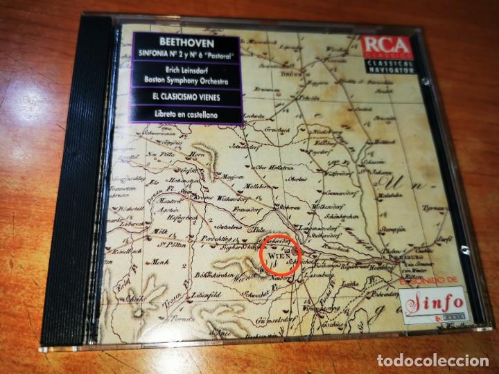 CDs de M&uacute;sica: ERICH LEINSDORF Boston symphony Orchestra BEETHOVEN Sinfonia N&ordm;2 y 6 Pastoral CD 1994 ESPA&Ntilde;A N&ordm; 22