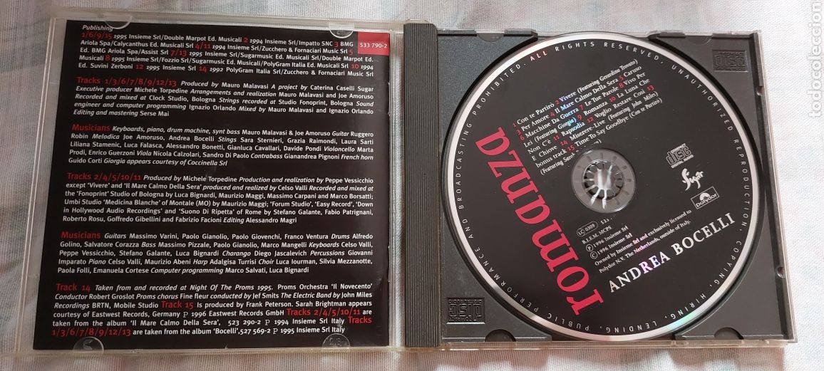 CDs de m&uacute;sica: Cds Andrea Bocelli (Romanza) - Foto 3