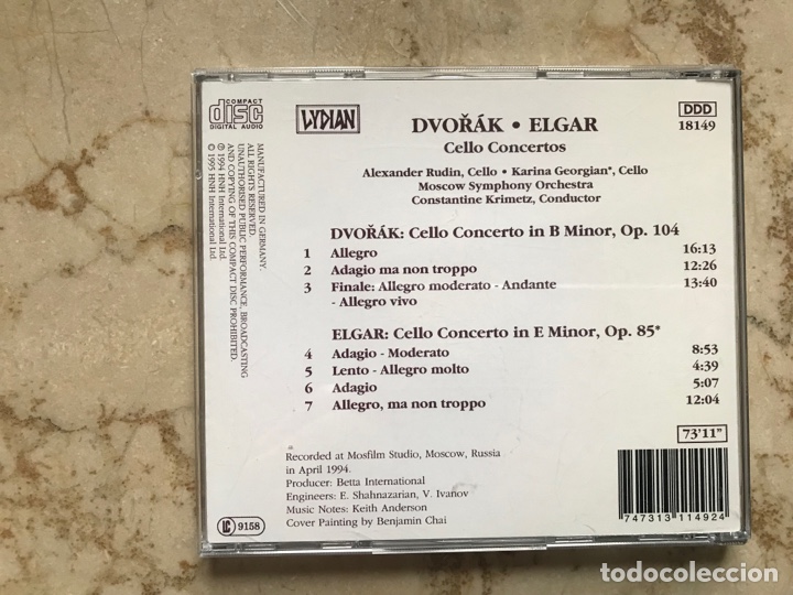 CDs de m&uacute;sica: Dvorak. Elgar. Cello concertos - Foto 2