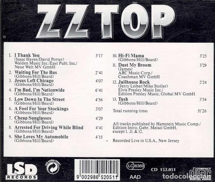 CDs de m&uacute;sica: ZZ Top - Live USA. CD - Foto 2