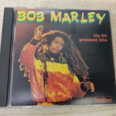 CDs de Música: BOB MARLEY - HIS 24 GREATEST HITS CD ( THE ENTERTAINERS 1990). Lote 322497878