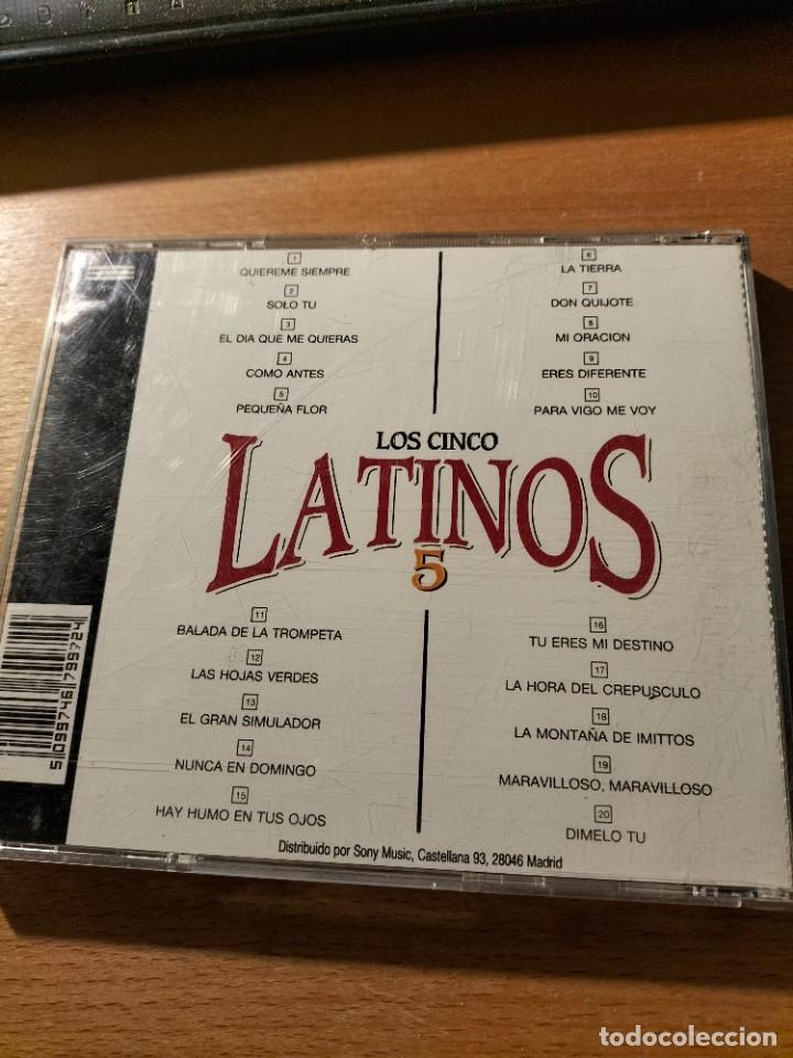 CDs de m&uacute;sica: RAR CD. LOS CINCO LATINOS. 20 GRANDES &Eacute;XITOS. - Foto 2