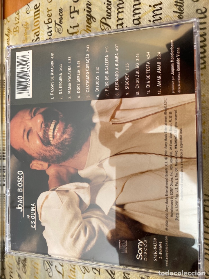 CDs de m&uacute;sica: Jo&atilde;o Bosco - Na Esquina (CD) (2000) - Foto 2