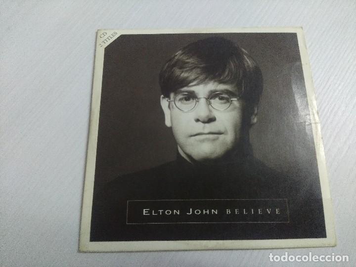 CDs de m&uacute;sica: ELTON JONH/BELIEVE/CD SINGLE CARTON. - Foto 1