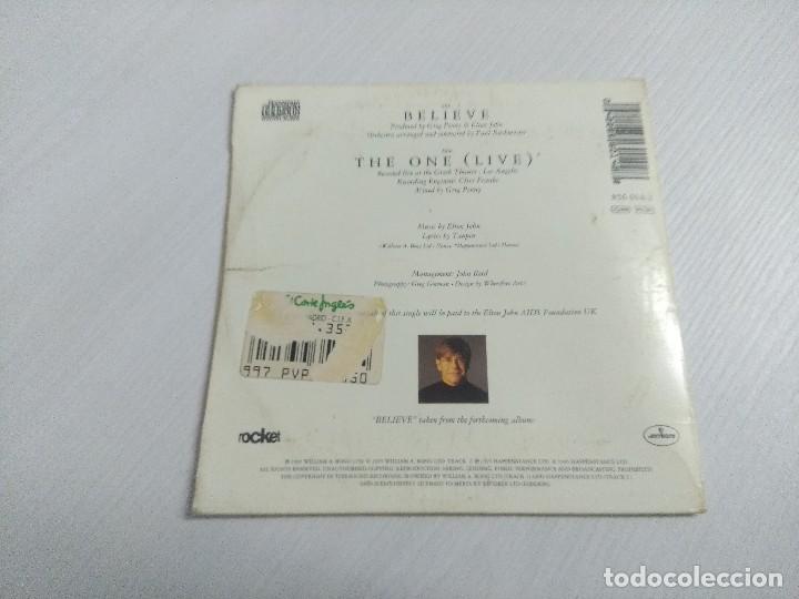 CDs de m&uacute;sica: ELTON JONH/BELIEVE/CD SINGLE CARTON. - Foto 3