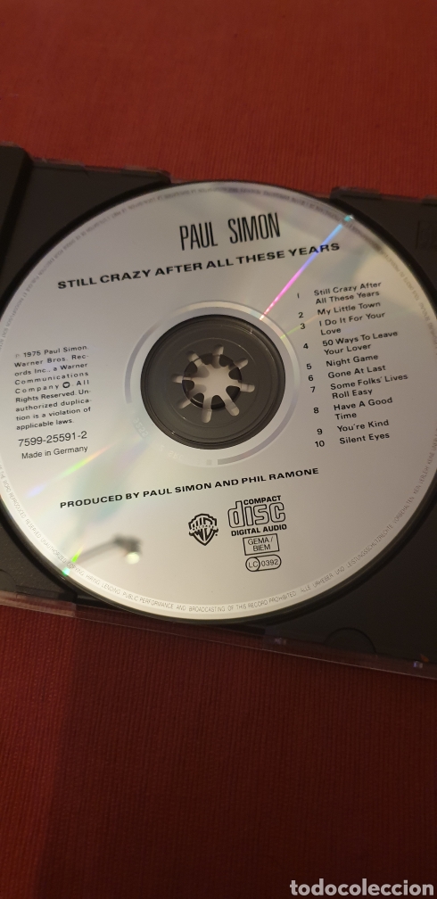 CDs de m&uacute;sica: Paul Simon cd.Still crazy after all these years - Foto 1