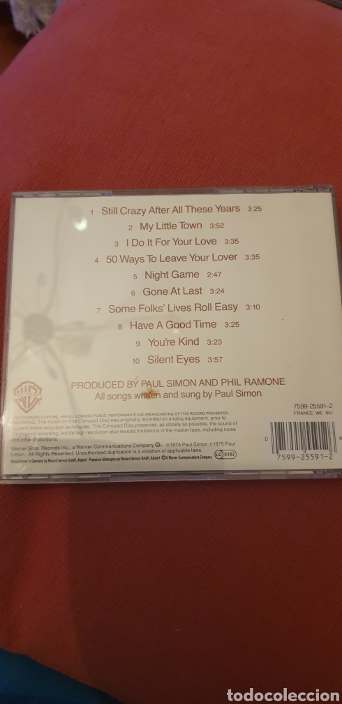 CDs de m&uacute;sica: Paul Simon cd.Still crazy after all these years - Foto 2